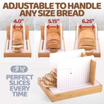 Adjustable Bread Slicer for Homemade Bread - Durable & Easy to Use
