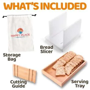 Adjustable Bread Slicer for Homemade Bread - Durable & Easy to Use