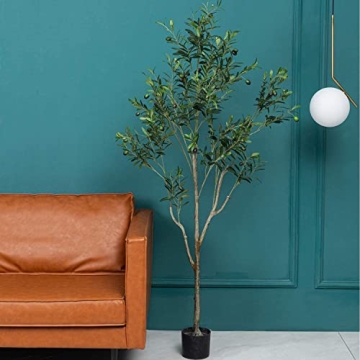 Bluecho 6FT Artificial Olive Tree for Home Decor