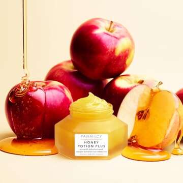 Farmacy Hydrating Face Mask - Honey Potion Plus Nourishing Skincare Facial Mask with Niacinamide, Ce...