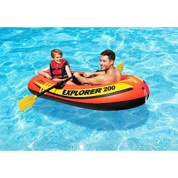 Intex Explorer 200 Inflatable 2-Person Raft Set with Oars