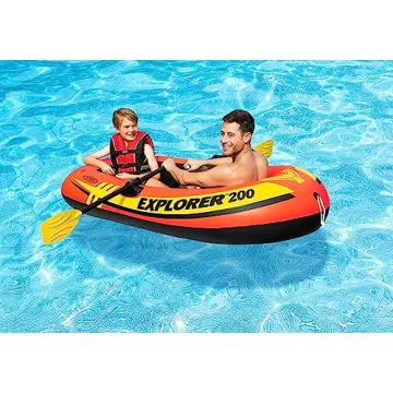 Intex Explorer 200 Inflatable 2-Person Raft Set with Oars