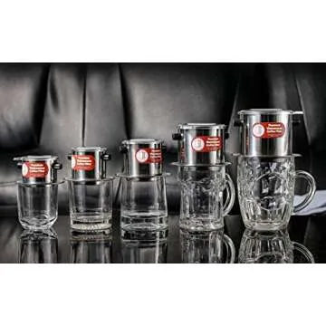 Thang Long Vietnamese Coffee Filter Set. Also known as a Vietnamese Coffee Maker or Press 8oz. Gravity Insert. Multiple Sizes and Quantities Available