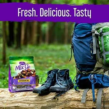 Mix and Go Single Serve Trail Mix Snack Packs, Healthy Snack Bag, Antioxidant Mix Fruit & Nut by Klein's Naturals, Contains 16 packs of 2 Ounce Bags