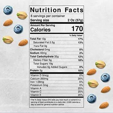 Mix and Go Single Serve Trail Mix Snack Packs, Healthy Snack Bag, Antioxidant Mix Fruit & Nut by Klein's Naturals, Contains 16 packs of 2 Ounce Bags