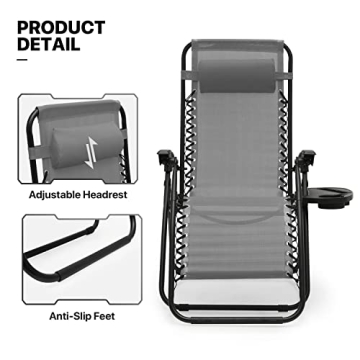 MoNiBloom Zero Gravity Lounge Chair Set - Relax Anywhere