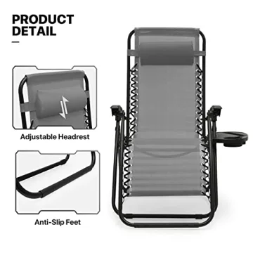 MoNiBloom Zero Gravity Lounge Chair Set - Relax Anywhere