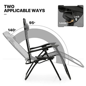 MoNiBloom Zero Gravity Lounge Chair Set - Relax Anywhere