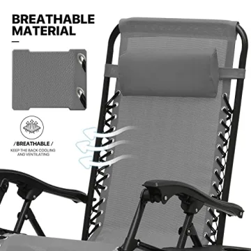 MoNiBloom Zero Gravity Lounge Chair Set - Relax Anywhere