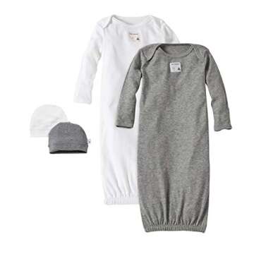Burt's Bees Baby Unisex Baby Sleeper & Hat Set, One Size, 0-6 Months, 100% Organic Cotton infant and...