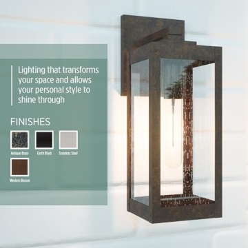 Quoizel Westover 1-Light Outdoor Wall Sconce in Antique Brass