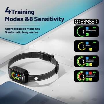 Pituau Dog Bark Collar 2 Pack,Bark Collar for Large Medium Small Dogs 8-130lbs,AUTO Barking Collar,Bark Training Collar with 7 Adjustable Sensitivity