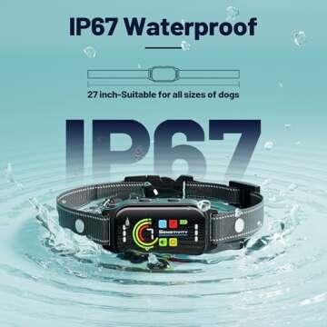 Pituau Dog Bark Collar 2 Pack,Bark Collar for Large Medium Small Dogs 8-130lbs,AUTO Barking Collar,Bark Training Collar with 7 Adjustable Sensitivity