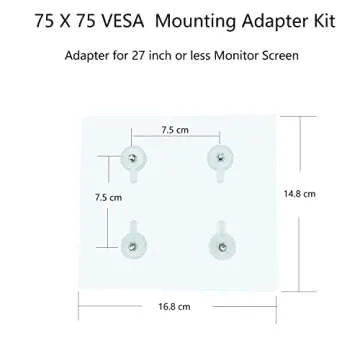 NOBER VESA Mount Adapter Bracket Kit for Non-VESA Monitors 2 Pack