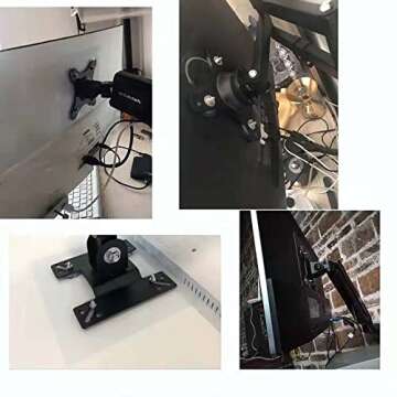 NOBER VESA Mount Adapter Bracket Kit Non-VESA Mounting Universal for 75 VESA Monitor Arm Compatible 2 Pack