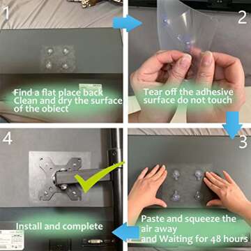 NOBER VESA Mount Adapter Bracket Kit Non-VESA Mounting Universal for 75 VESA Monitor Arm Compatible 2 Pack