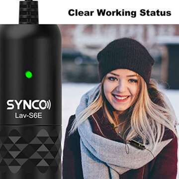 SYNCO S6E Lavalier Microphone for Video and Streaming