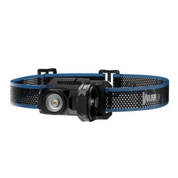 WUBEN X0 Adjustable Headlamp Bracket, Black LED Headlamp Hand Strap for Rechargeable Headlamp Flashlight for Outdoor Activities, Camping, Hiking, Fishing, Walking, Tools(Flashlight not Include)