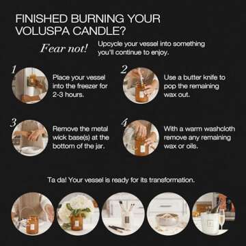 Voluspa Apple Blue Clover, Large Candle Jar, 18 oz, 100 Hour Burn Time, All Natural Wicks and Coconut Wax for Clean Burning, Vegan, Poured in the USA