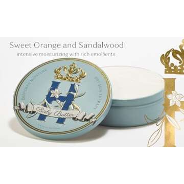 Royal Heir Baby Body & Bum Butter in Blue:Deep Daily Moisture & Dry Skin Therapy-Whipped Cocoa Butte...