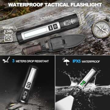 Banral Flashlight - 20,000LM Rechargeable Tactical Light