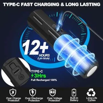 Banral Flashlight - 20,000LM Rechargeable Tactical Light