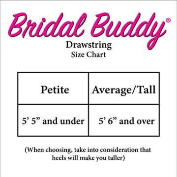 Bridal Buddy Wedding Dress Slip Drawstring Underskirt Accessory – As Seen on Shark Tank