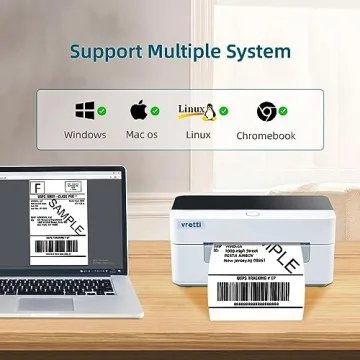 Vretti Thermal Shipping Label Printer for Small Businesses