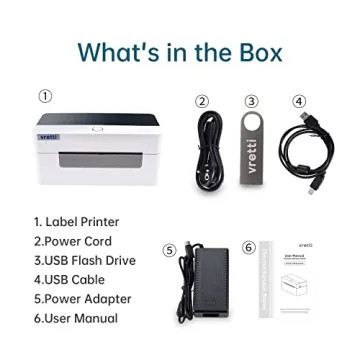 Vretti Thermal Shipping Label Printer for Small Businesses