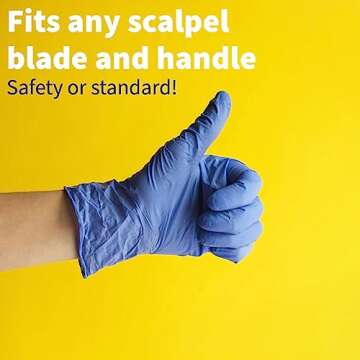 Feather Scalpel Blade Remover, Handheld Sharps Container, Disposable