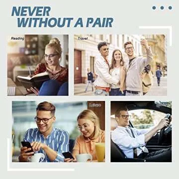 CGID Retro Oversized UV400 Clear Lens Glasses for All