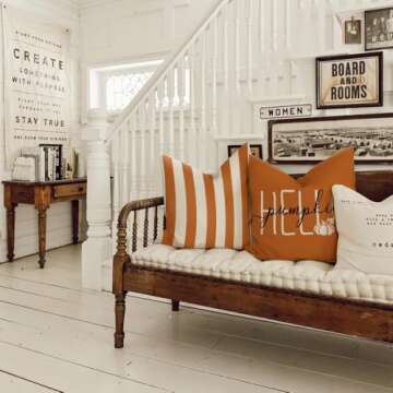 GEEORY Fall Decor Pillow Covers Set of 4 for Autumn Style