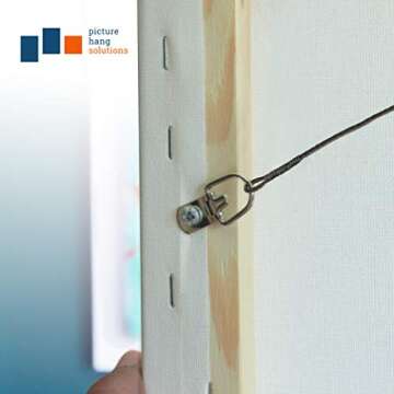 D Ring Picture Hangers with Screws - 100 Pack - Bulk D Rings - Pro Quality Hangers - Picture Hang Solutions