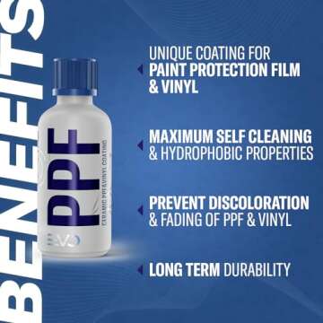 GYEON PPF EVO 50 ml PPF Ceramic Coating | A True Ceramic Coating Designed Specifically for Paint Protection Film and Vinyl Wrap | DIY Ceramic Coating for PPF and Car Wraps