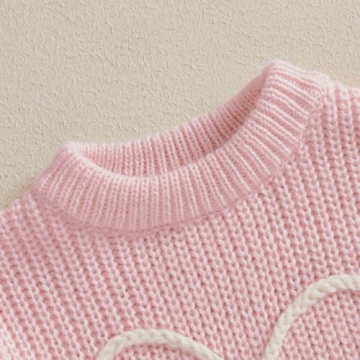 Stylish Toddler Baby Girl Knit Bow Sweater for Winter