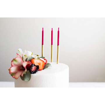 Papyrus 24-Count Gold Dip Birthday Candles