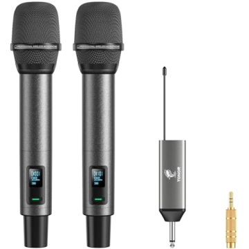TONOR UHF Wireless Microphones for Professional Singing & Events
