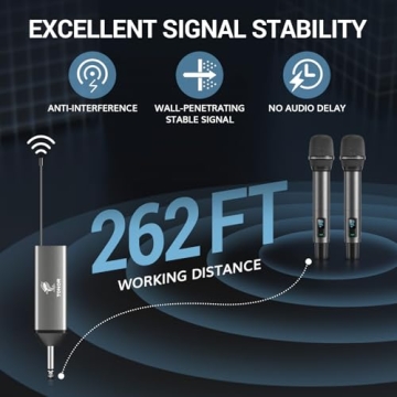 Professional UHF Wireless Microphones in Bright Sound