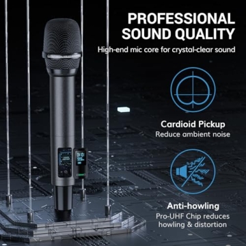 Professional UHF Wireless Microphones in Bright Sound