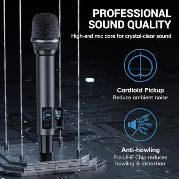 Professional UHF Wireless Microphones in Bright Sound