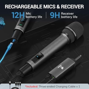 Professional UHF Wireless Microphones in Bright Sound