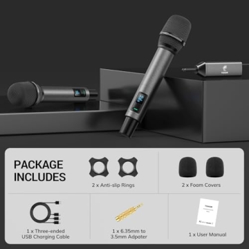 Professional UHF Wireless Microphones in Bright Sound