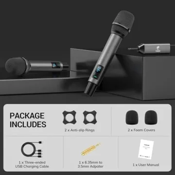 Professional UHF Wireless Microphones in Bright Sound