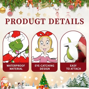 Cute Holiday Car Decals & Stickers - 3 Pcs Set