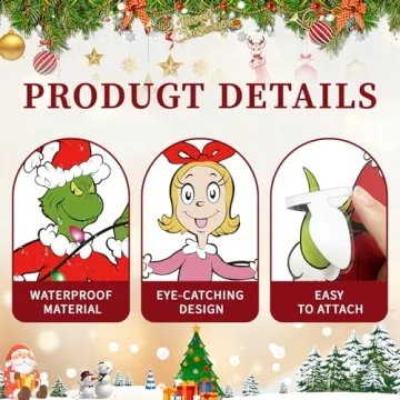 Cute Holiday Car Decals & Stickers - 3 Pcs Set