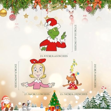 Cute Holiday Car Decals & Stickers - 3 Pcs Set