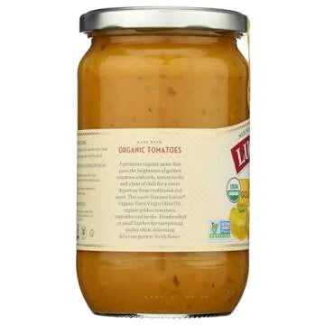 Lucini Organic Golden Tomato Sauce - Flavorful with No Sugar