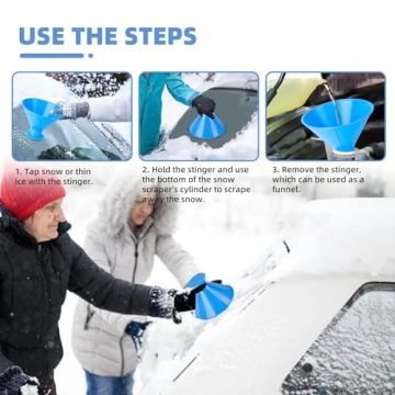 Magical Ice Scrapers for Car Windshield - 4 PCS