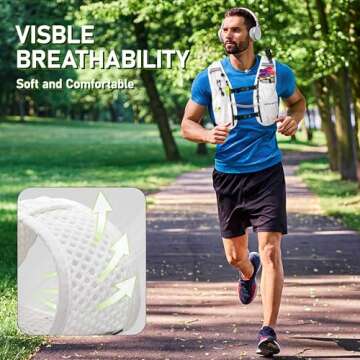 N NEVO RHINO Running Vest - Lightweight Hydration Vest with 1.5L Bladder
