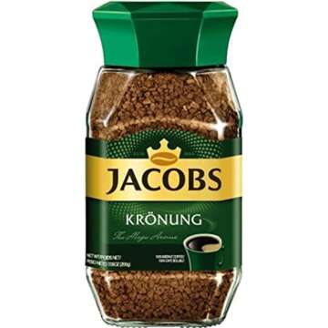 Jacobs Kronung Instant Coffee 7.05oz (Kosher Blend for Easy Brewing)